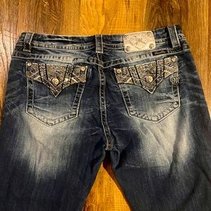 Miss Me Jeans, easy boot, size 34, inseam 33